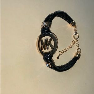 Women’s Michael Kors Leather & Gold Bracelet